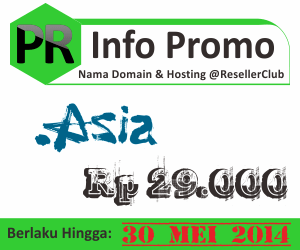 Promo nama domain dot asia